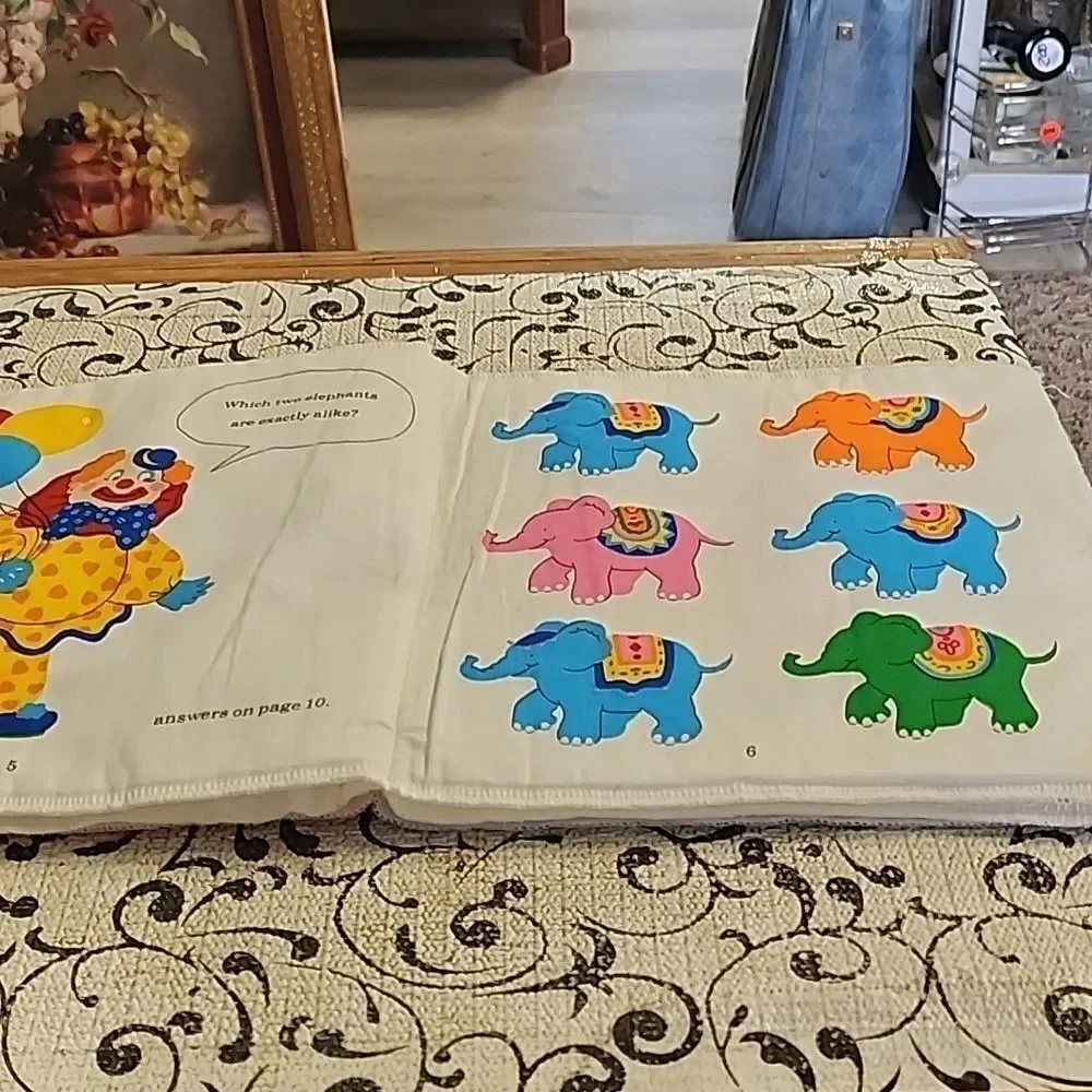 Colorful Clown Print FabricBook.